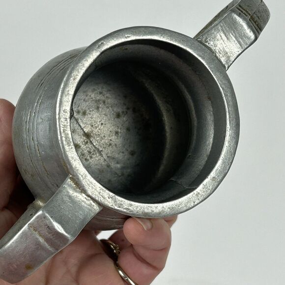 Vintage SMC Sexton Semetale Pewter Cream & Sugar MCM Colonial - Picture 13 of 16